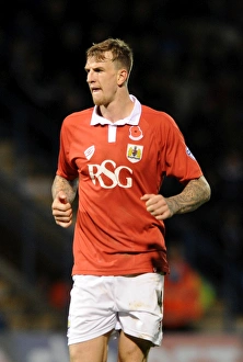 Gillingham V Bristol City Prints: Aden Flint in Action: Gillingham vs. Bristol City FA Cup Clash, November 2014