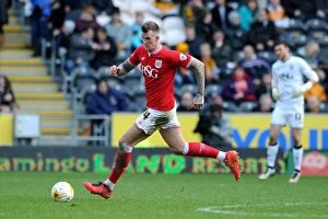 Images Dated 2nd April 2016: Aden Flint in Action: Hull City vs. Bristol City, Sky Bet Championship (02.04.2016)
