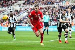 Images Dated 25th February 2017: Aden Flint in Action: Newcastle United vs. Bristol City, Sky Bet EFL Championship (February 2017)