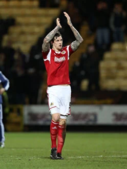 Images Dated 21st December 2013: Aden Flint in Action: Notts County vs. Bristol City, League One, 2013