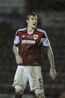 Images Dated 4th February 2014: Aden Flint of Bristol City in Action Against Coventry City - Sky Bet League One, February 4, 2014