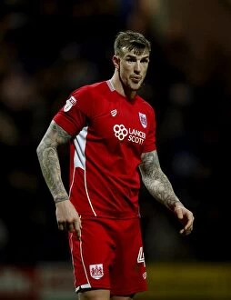 Images Dated 4th April 2017: Aden Flint of Bristol City in Action Against Preston North End, Sky Bet Championship, 2017