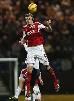 Images Dated 30th November 2013: Aden Flint of Bristol City in Action Against Preston North End, Sky Bet League One, November 2013