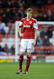 Bristol City V Rotherham United Prints: Aden Flint of Bristol City in Action Against Rotherham United, December 14, 2013