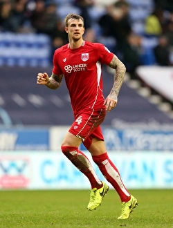 Wigan Athletic V Bristol City Prints: Aden Flint of Bristol City in Action at Wigan Athletic