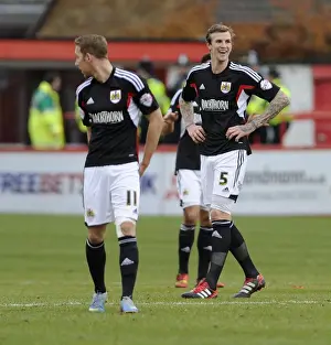 Aden Flint of Bristol City in FA Cup Action at Tamworth's The Lamb Ground (08/12/2013)