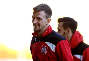 Aden Flint of Bristol City Faces Off Against Wolverhampton Wanderers in Championship Clash