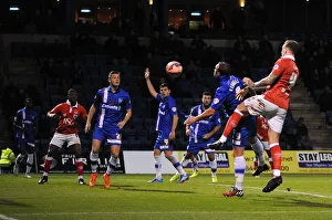Gillingham V Bristol City Prints: Aden Flint Charges Towards Goal: Gillingham vs. Bristol City, FA Cup Round One