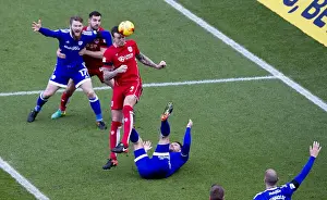 Aden Flint Chases Down the Goal: Intense Moment from Bristol City vs. Cardiff City (Sky Bet Championship, 14/01/2017)