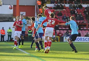 Aden Flint Heads Wide: Bristol City vs AFC Telford United, FA Cup 2014-15