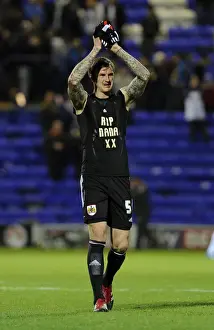 Aden Flint Honors Nana with RIP Tribute Shirt at Tranmere v Bristol City Match, November 16, 2013
