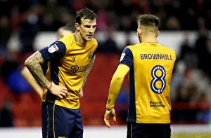 Framed Print : Aden Flint and Josh Brownhill of Bristol City Deep in Conversation at The City Ground, Nottingham Forest vs Bristol City, Sky Bet Championship Framed Print : Aden Flint and Josh Brownhill of Bristol City Deep in Conversation at The City Ground, Nottingham Forest vs Bristol City, Sky Bet Championship
