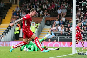 Framed Print : Aden Flint Scores Brace: Bristol City Crush Fulham 4-0 (Sky Bet EFL Championship)