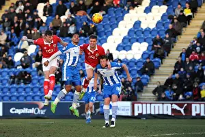 Colchester United V Bristol City Prints: Aden Flint Scores the Game-Winning Goal for Bristol City against Colchester United, 2015