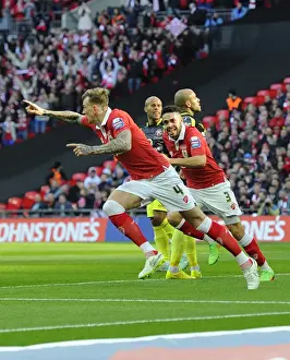 Aden Flint Scores the Opener: Bristol City's Johnstone's Paint Trophy Victory over Walsall