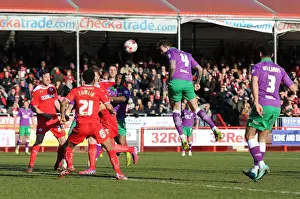 Crawley Town V Bristol City Prints: Aden Flint Scores Opening Goal: Bristol City at Crawley Town, March 7, 2015