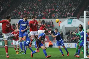 Bristol City V Ipswich Town Prints: Aden Flint Scores the Winning Goal: Bristol City vs Ipswich Town, 2016
