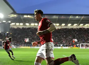 Middlesbrough Prints: Aden Flint and Wes Burns Celebrate Goal: Bristol City vs