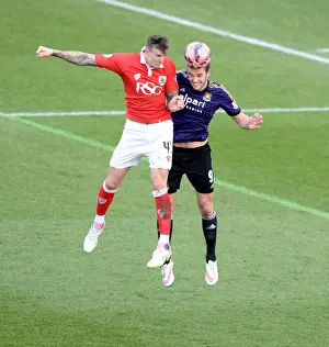 Bristol City V West Ham Prints: Aden Flint Wins High Ball Over Andy Carroll: Bristol City vs West Ham United