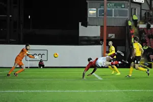 Aden Flint's Close Call: Bristol City vs AFC Wimbledon, Johnstone's Paint Trophy