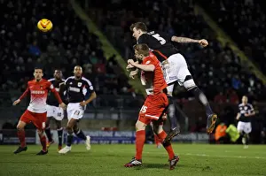 Leyton Prints: Aden Flint's Determined Charge Towards Goal vs Leyton Orient, February 2014