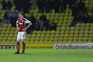Watford V Bristol City Replay Prints: Aden Flint's Disappointment: FA Cup Replay - Watford vs. Bristol City