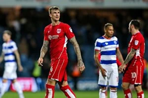Images Dated 18th October 2016: Aden Flint's Disappointment: QPR Edge Past Bristol City 1-0