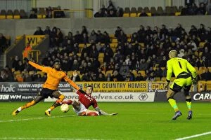 Images Dated 8th March 2016: Aden Flint's Dramatic Equalizer: Wolves vs. Bristol City, Sky Bet Championship (08/03/2016)