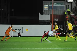 Aden Flint's Dramatic Near-Miss: Thrilling Football Moment from Bristol City vs AFC Wimbledon, Johnstone's Paint Trophy