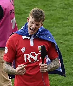 Framed Print : Aden Flint's Emotional Celebration: Bristol City vs Coventry City, 2015 Framed Print : Aden Flint's Emotional Celebration: Bristol City vs Coventry City, 2015