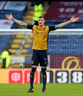 Burnley Prints: Aden Flint's Emotional Reaction: Burnley vs. Bristol City, FA Cup Fourth Round