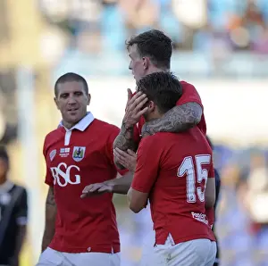 Extension Gunners V Bristol City Prints: Aden Flint's Euphoric Goal Celebration: Extension Gunners vs. Bristol City (2014)