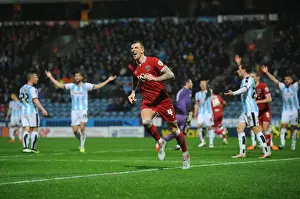 Aden Flint's Euphoric Goal Celebration: Huddersfield Town vs. Bristol City (Sky Bet Championship, December 12, 2015)