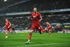 Yorkshire Prints: Aden Flint's Euphoric Goal Celebration: Huddersfield Town vs