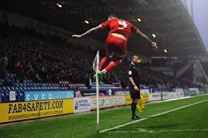 Aden Flint's Euphoric Goal Celebration: Huddersfield vs. Bristol City, Sky Bet Championship (12/12/2015)