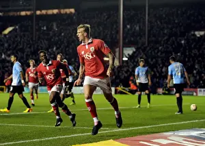 Bristol City V Bradford Prints: Aden Flint's Euphoric Goal: Thrilling Victory for Bristol City over Bradford City (2014)