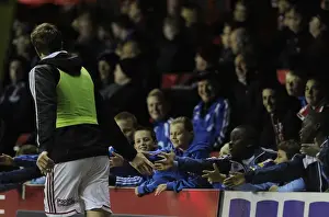 Bristol City V Crawley Town Prints: Aden Flint's Euphoric Moment