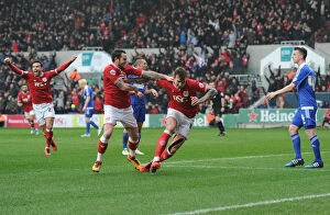 Images Dated 13th February 2016: Aden Flint's First Goal: Bristol City vs Ipswich Town, 13/02/2016