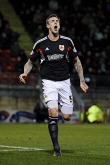 Images Dated 11th February 2014: Aden Flint's Hat-Trick: Defender Scores Three for Bristol City Against Leyton Orient