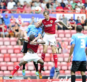 Aden Flint's Header: Bristol City vs. Bradford City, Sky Bet League One, 2013