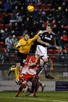 Leyton Prints: Aden Flint's Header: The Decisive Goal for Bristol City against Leyton Orient (11/02/2014)