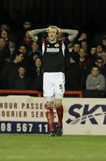 Brentford V Bristol City Prints: Aden Flint's Heartbreaking Own Goal: Bristol City at Griffin Park (2014)