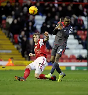 Bristol City V Carlisle United Prints: Aden Flint's Heroic Clearance: Saving the Day for Bristol City Against Carlisle United