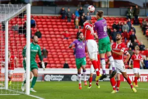 Framed Print : Aden Flint's Last-Minute Goal Attempt vs Barnsley - Rogan Thomson / JMP Framed Print : Aden Flint's Last-Minute Goal Attempt vs Barnsley - Rogan Thomson / JMP