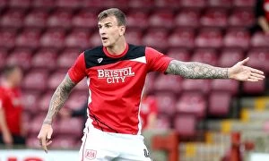 Images Dated 23rd August 2016: Aden Flint's Pre-Match Routine: Scunthorpe United vs. Bristol City, 2016