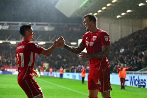Images Dated 17th March 2017: Aden Flint's Thrilling Goal: Bristol City's Victory Over Huddersfield Town (Sky Bet Championship)