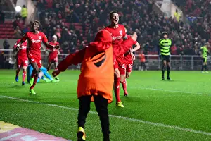 Aden Flint's Thrilling Goal Celebration: Bristol City vs. Huddersfield Town, Sky Bet Championship (17 March 2017)