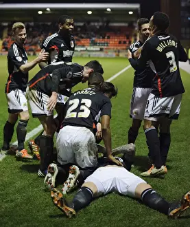 Leyton Prints: Aden Flint's Triumph: Celebrating Bristol City's Third Goal vs