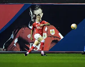 Bristol City V Leyton Orient Prints: Aden Flint's Unyielding Determination: The Footballer's Showdown Against Leyton Orient at Ashton Gate