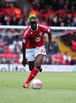 Bristol City V Derby County Prints: Adomah in Action: Bristol City vs